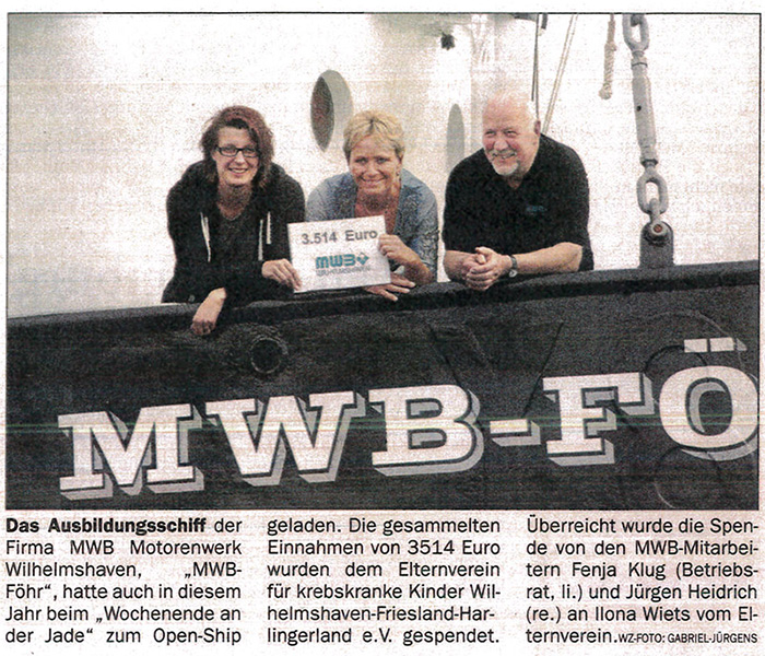 12.07.2017<br>Wilhelmshavener Zeitung 12.07.2017 Wilhelmshavener Zeitung